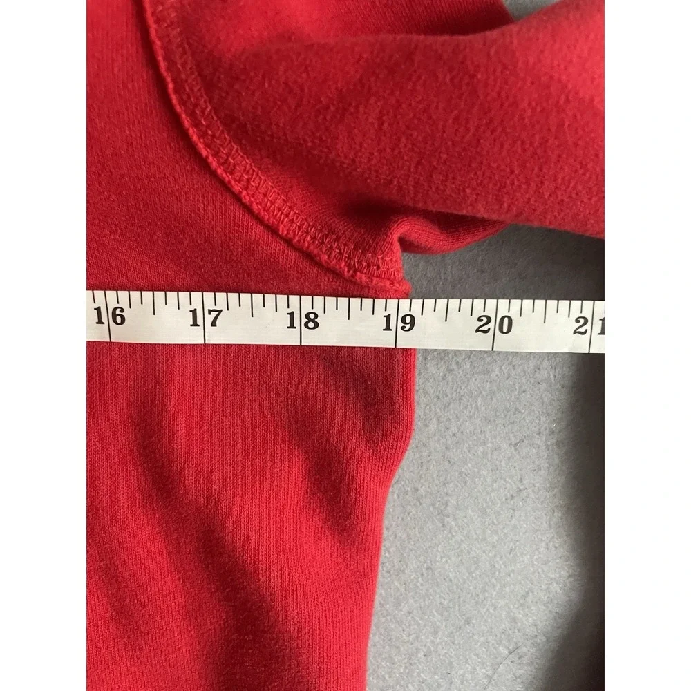 Abercrombie & Fitch 14/16 Kids Zip Hoodie Sweatshirt‎ Red Y2K NY Holiday Unisex